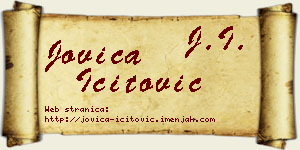 Jovica Ićitović vizit kartica